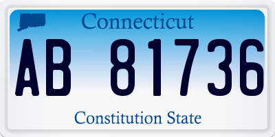 CT license plate AB81736