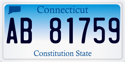 CT license plate AB81759