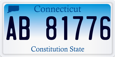 CT license plate AB81776