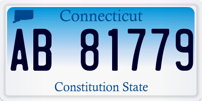 CT license plate AB81779