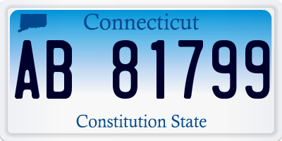 CT license plate AB81799