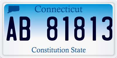 CT license plate AB81813