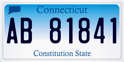 CT license plate AB81841