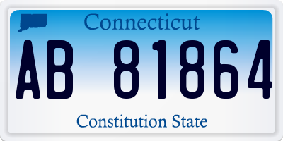 CT license plate AB81864