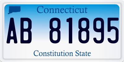 CT license plate AB81895