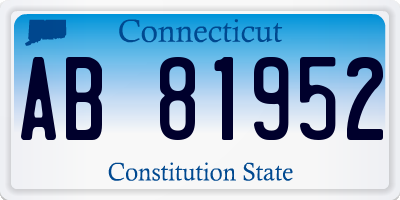 CT license plate AB81952