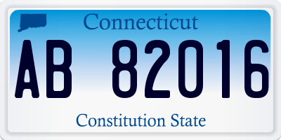 CT license plate AB82016