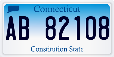 CT license plate AB82108