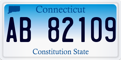 CT license plate AB82109