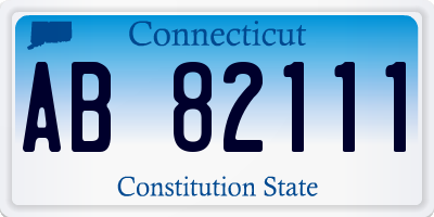 CT license plate AB82111