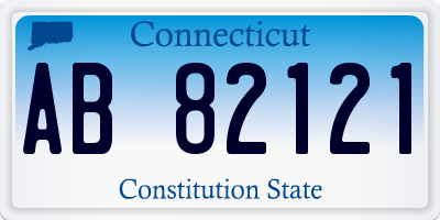 CT license plate AB82121
