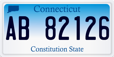 CT license plate AB82126