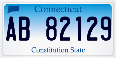 CT license plate AB82129