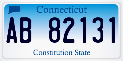 CT license plate AB82131