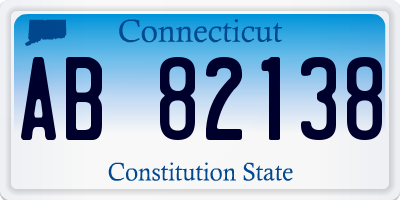CT license plate AB82138