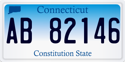 CT license plate AB82146