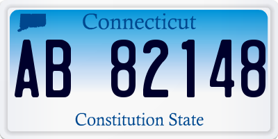 CT license plate AB82148
