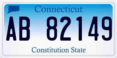CT license plate AB82149