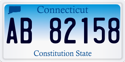 CT license plate AB82158
