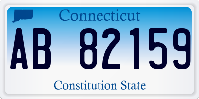 CT license plate AB82159