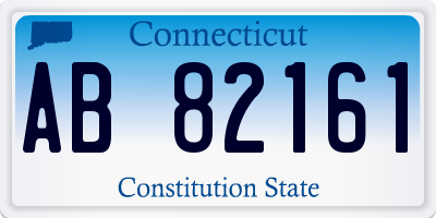 CT license plate AB82161