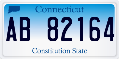 CT license plate AB82164