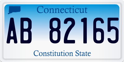 CT license plate AB82165