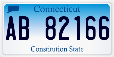 CT license plate AB82166