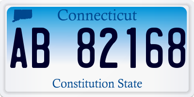 CT license plate AB82168