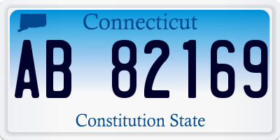 CT license plate AB82169
