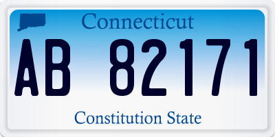 CT license plate AB82171