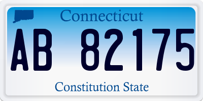 CT license plate AB82175