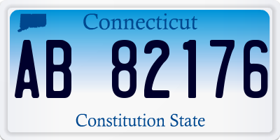 CT license plate AB82176