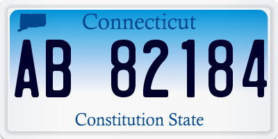 CT license plate AB82184