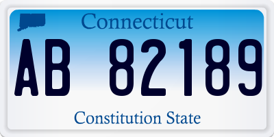 CT license plate AB82189
