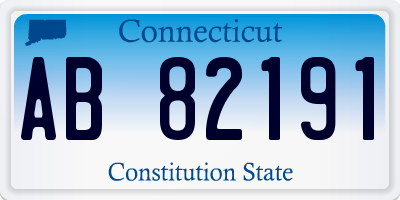 CT license plate AB82191