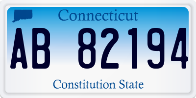 CT license plate AB82194