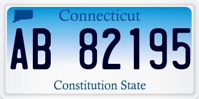 CT license plate AB82195