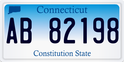 CT license plate AB82198
