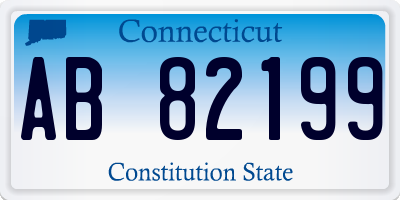 CT license plate AB82199