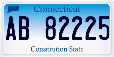 CT license plate AB82225