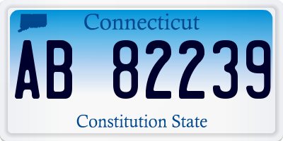 CT license plate AB82239