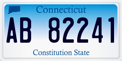 CT license plate AB82241