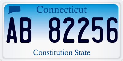 CT license plate AB82256