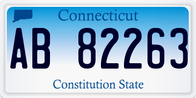CT license plate AB82263