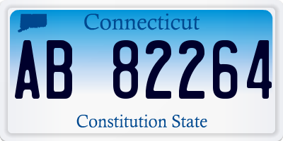 CT license plate AB82264
