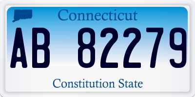 CT license plate AB82279