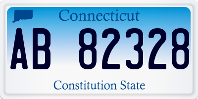 CT license plate AB82328