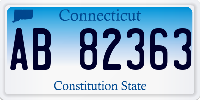 CT license plate AB82363