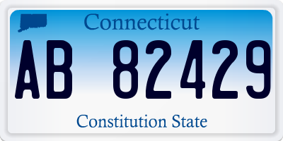 CT license plate AB82429